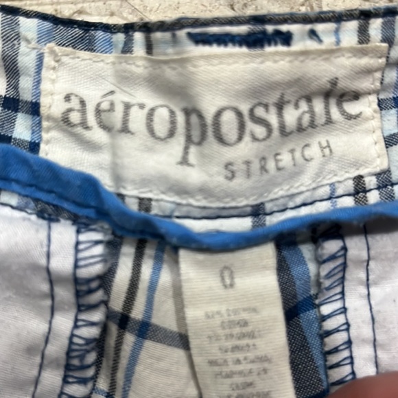 2 pairs of Aeropostale plaid stretch shorts size 0 - Picture 4 of 8